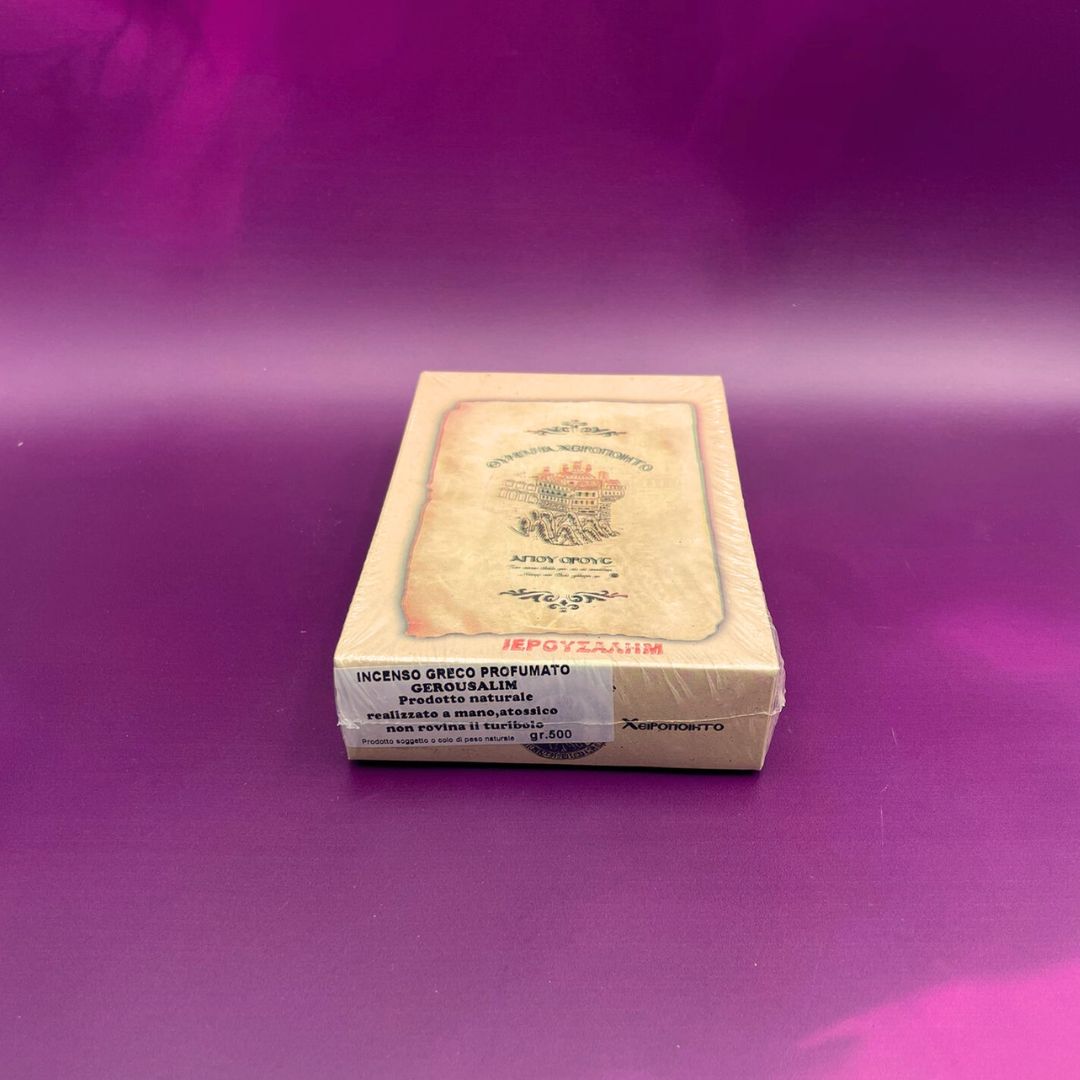 Incenso Greco Profumato Gerousalim 500 Gr (prodotto naturale realizzato a mano, atossico non rovina il turibolo)