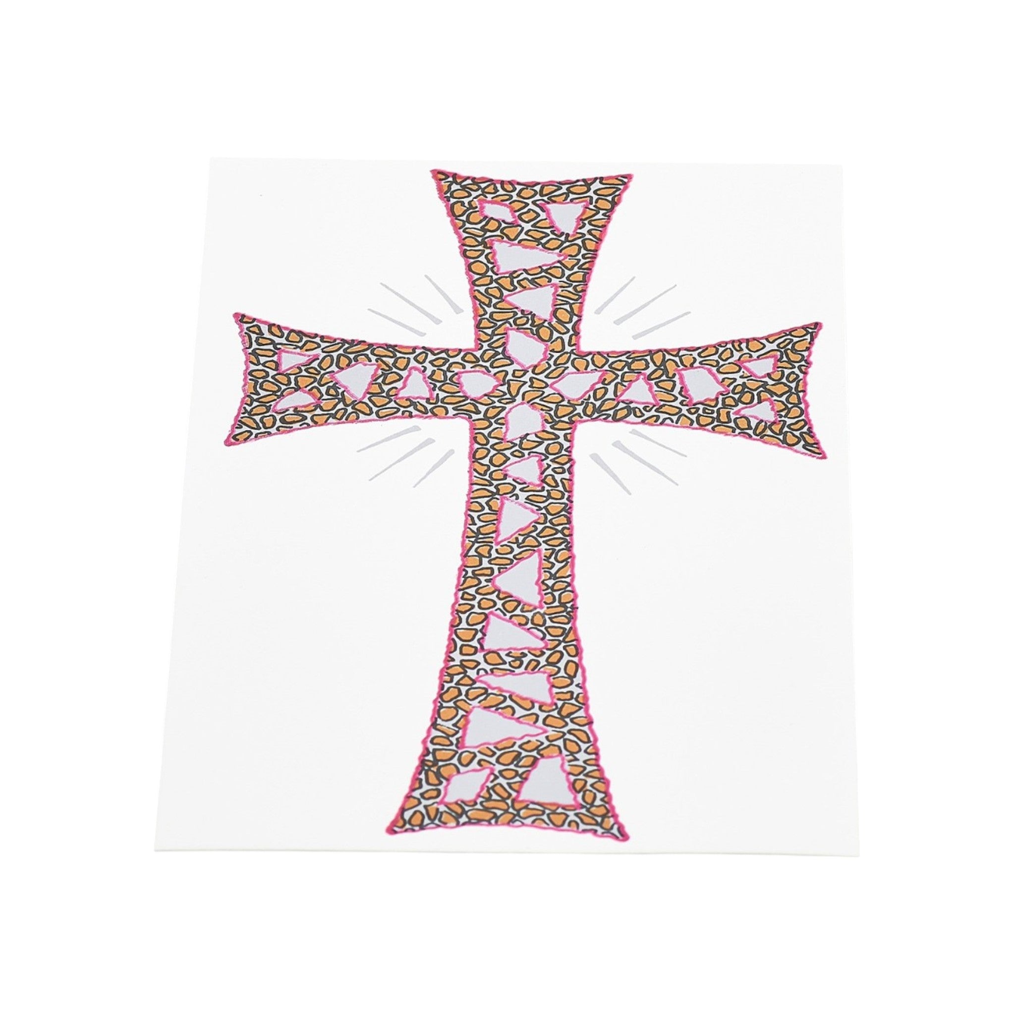 Decalcomania Croce 16 cm per Cero