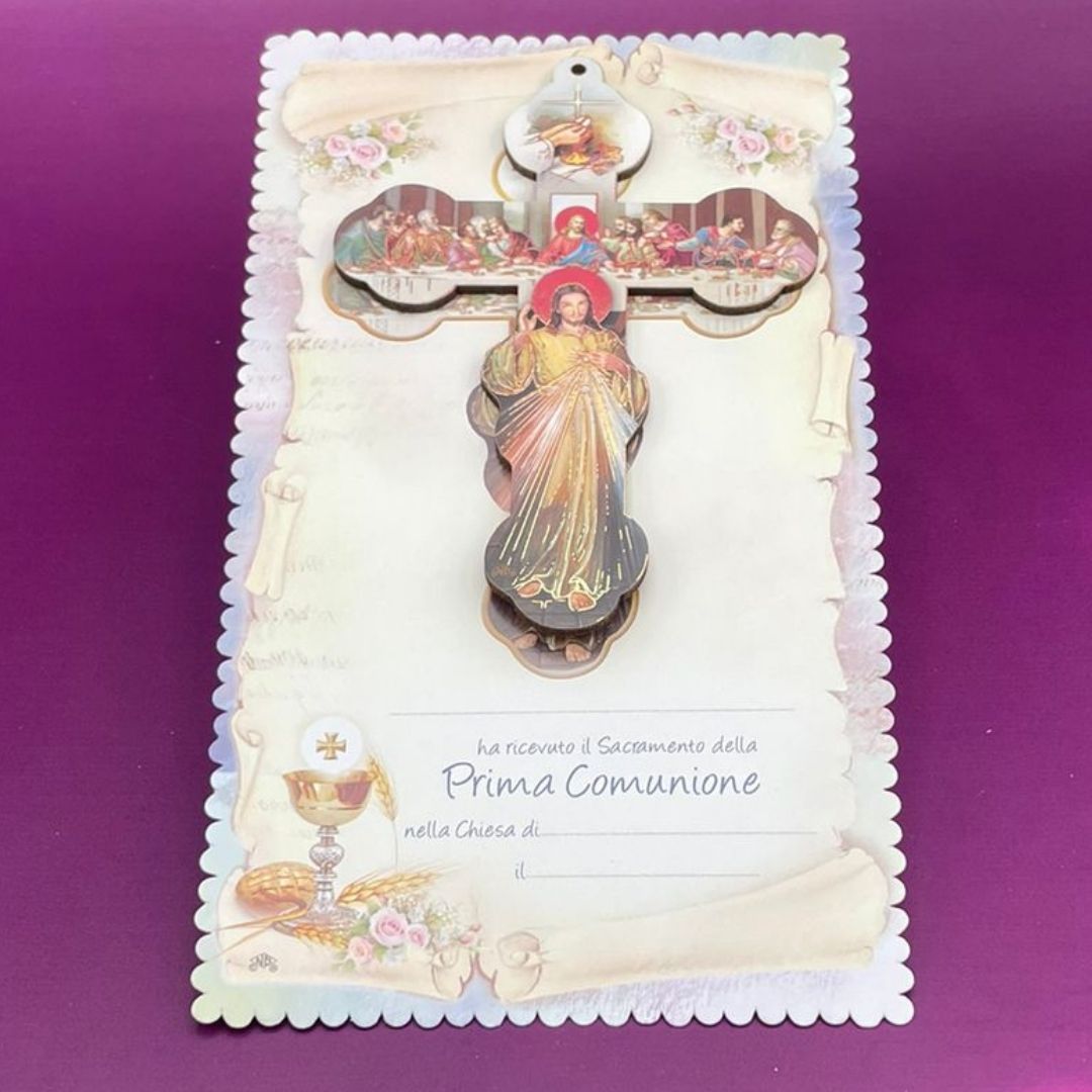 Croce Comunione con Diploma