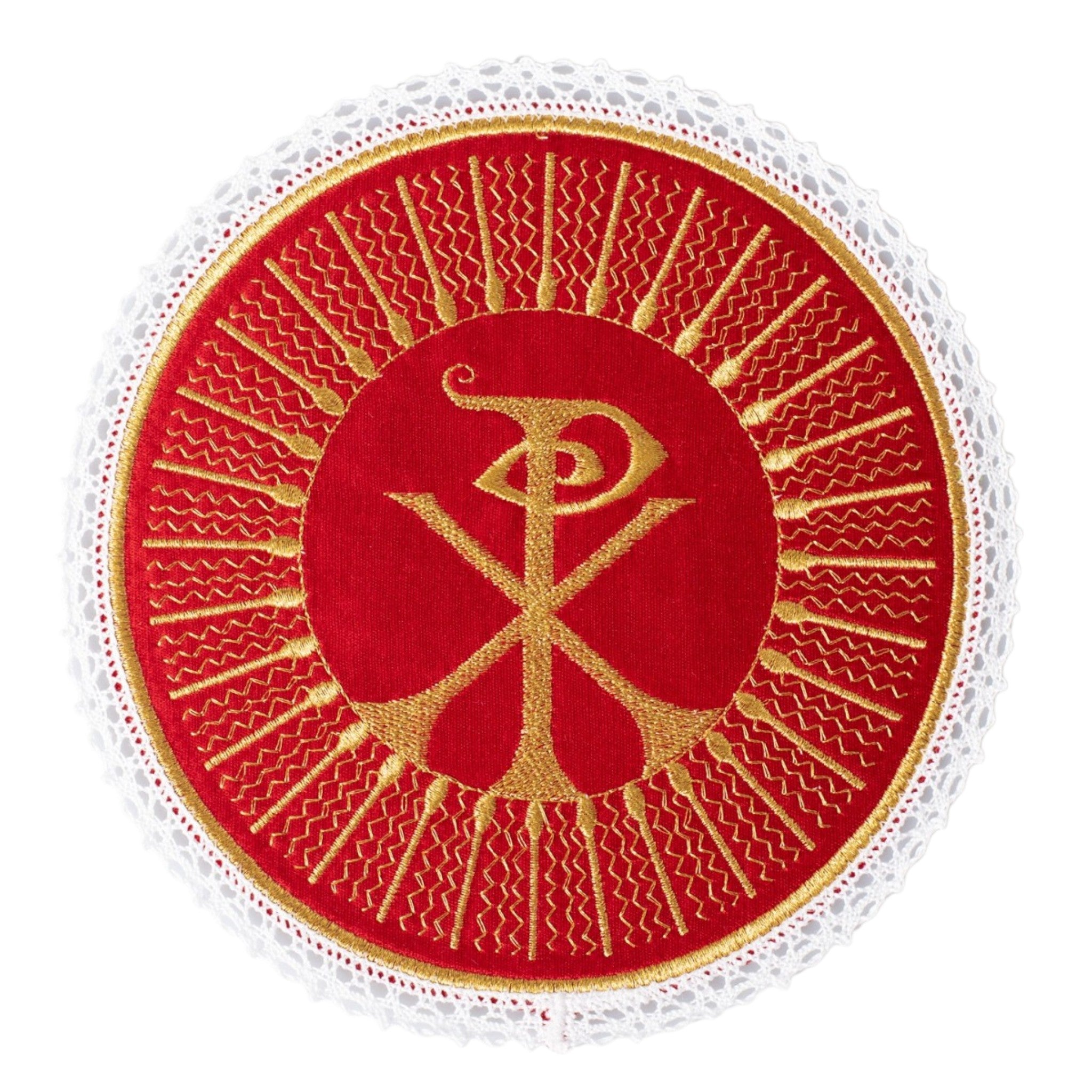 Palla Copri Calice Rotonda Rossa