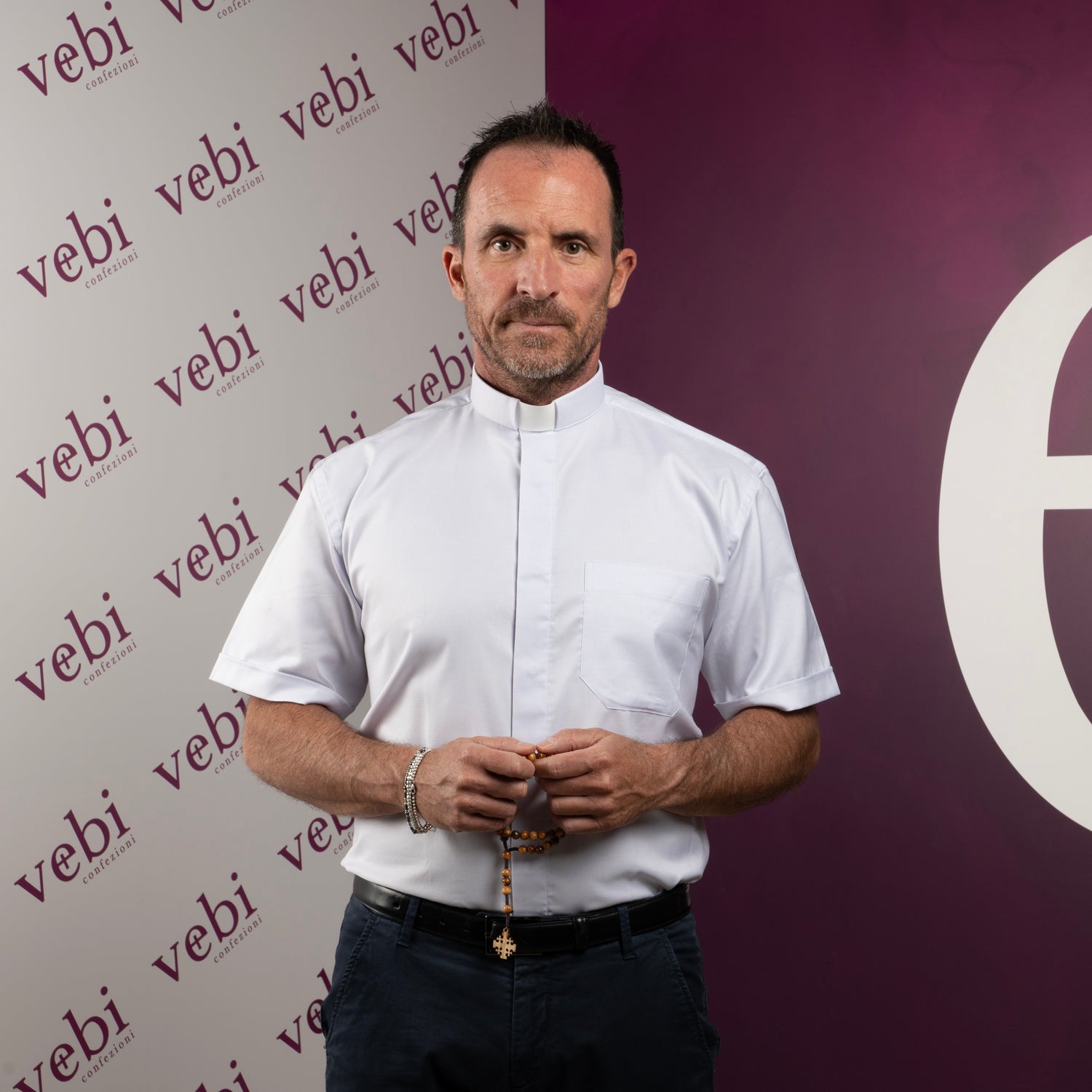 Camicia celeste manica corta- Vebi Confezioni