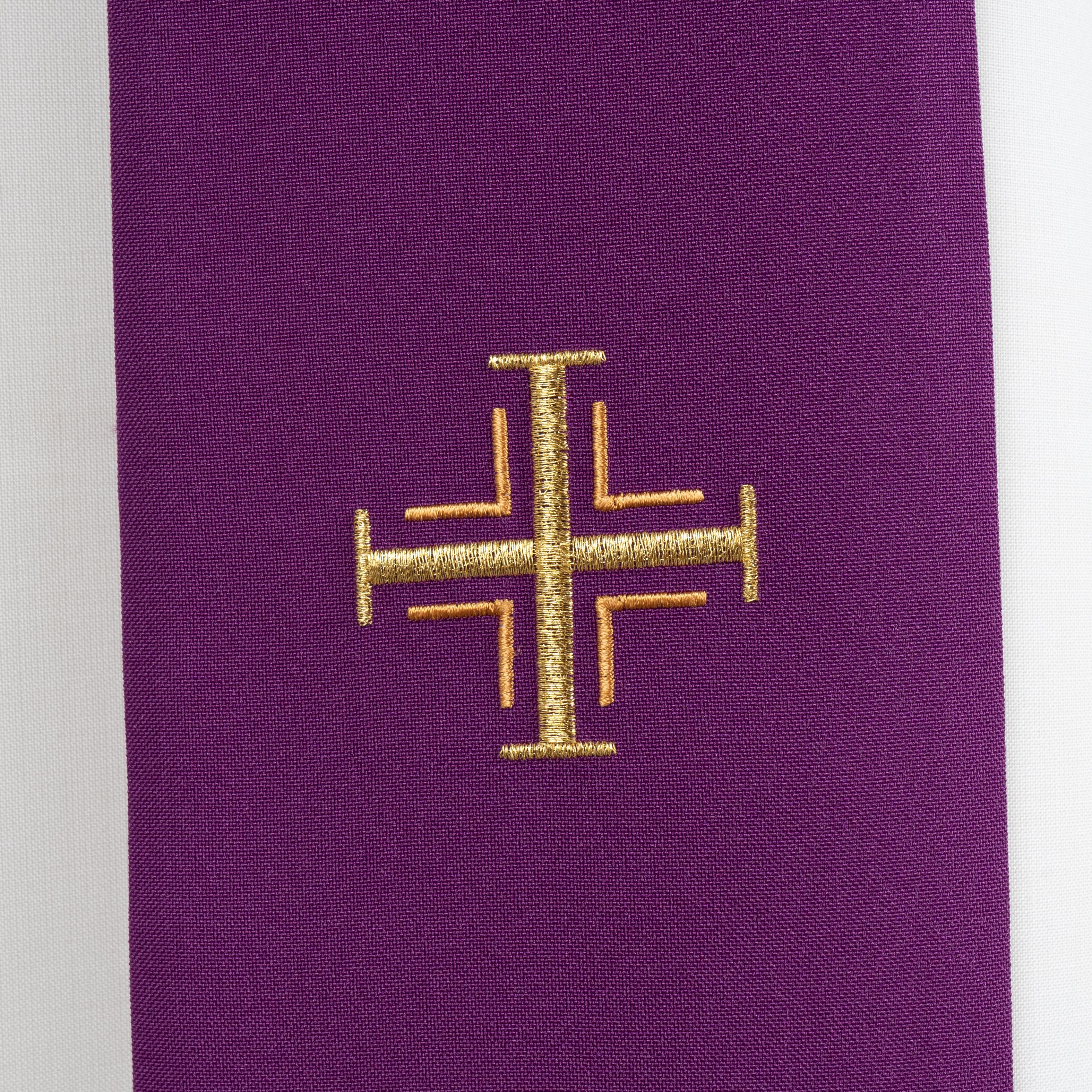 Casula per Sacerdote con Ricamo Oro Spiga ed Uva (Disp. Colori Liturgici)