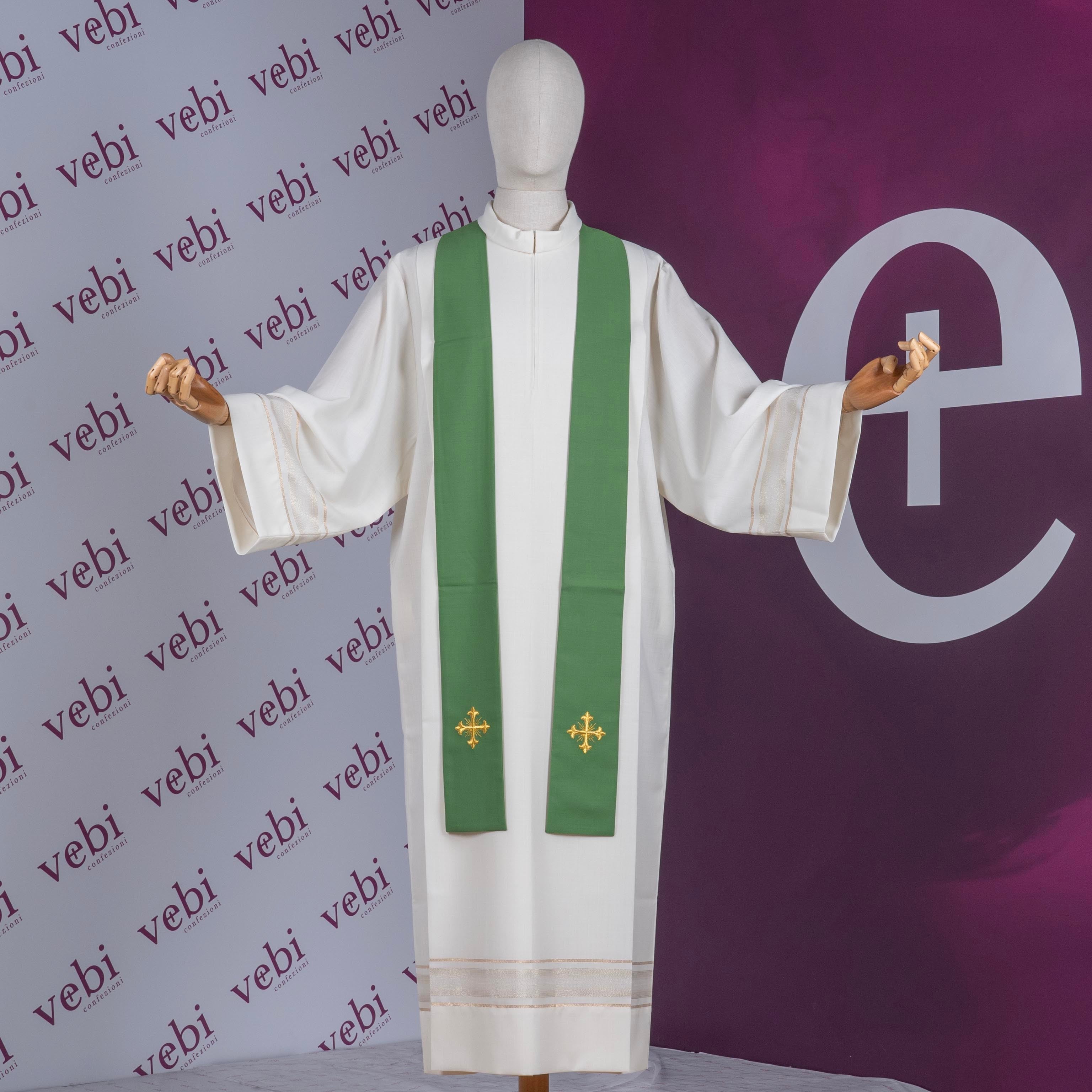 Casula Sacerdotale Spiga e Uva in Oro (Colori Liturgici, Morello e Rosa Disponibili)
