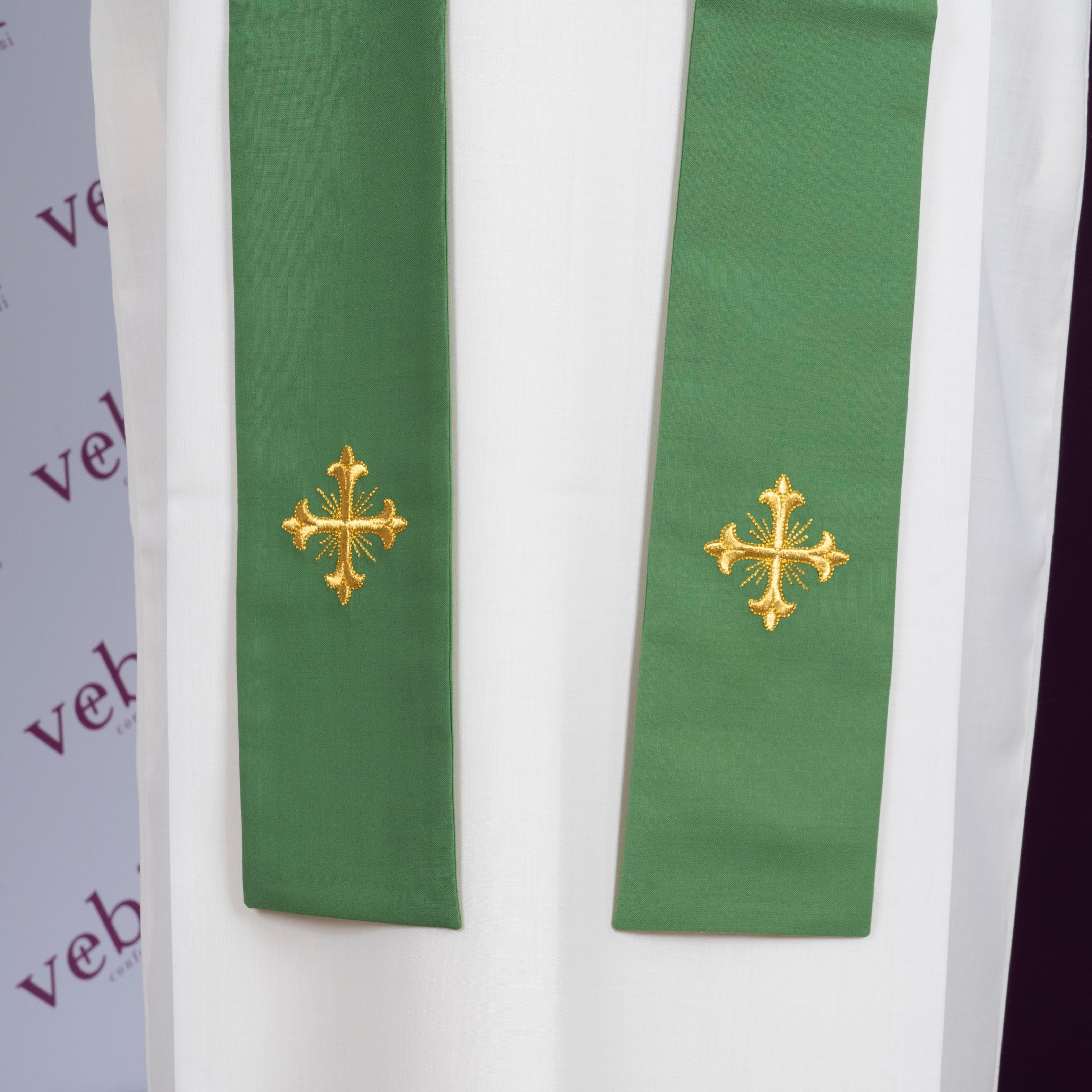 Casula Sacerdotale Spiga e Uva in Oro (Colori Liturgici, Morello e Rosa Disponibili)