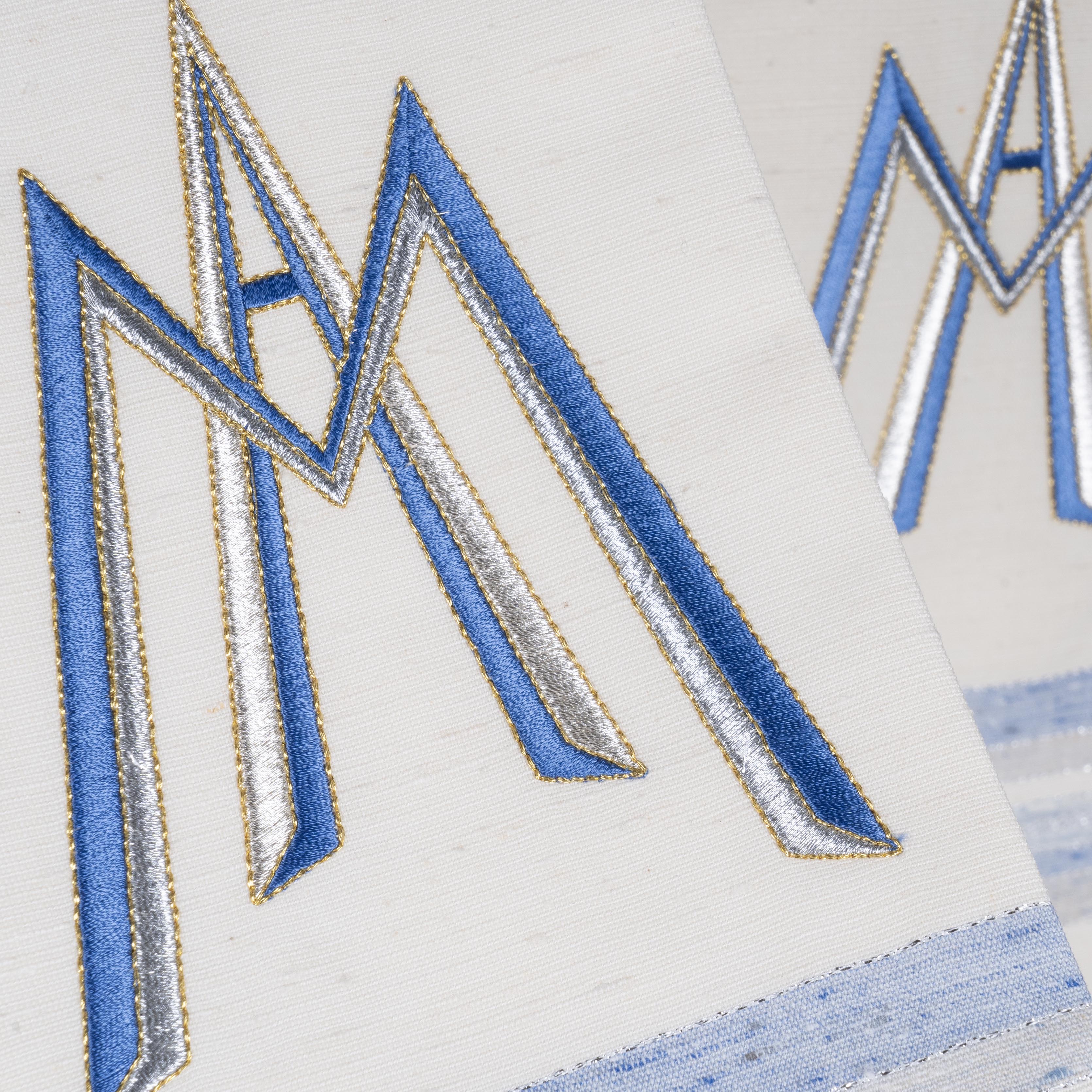 Stola per Sacerdote Lana/Seta con Monogramma Mariano