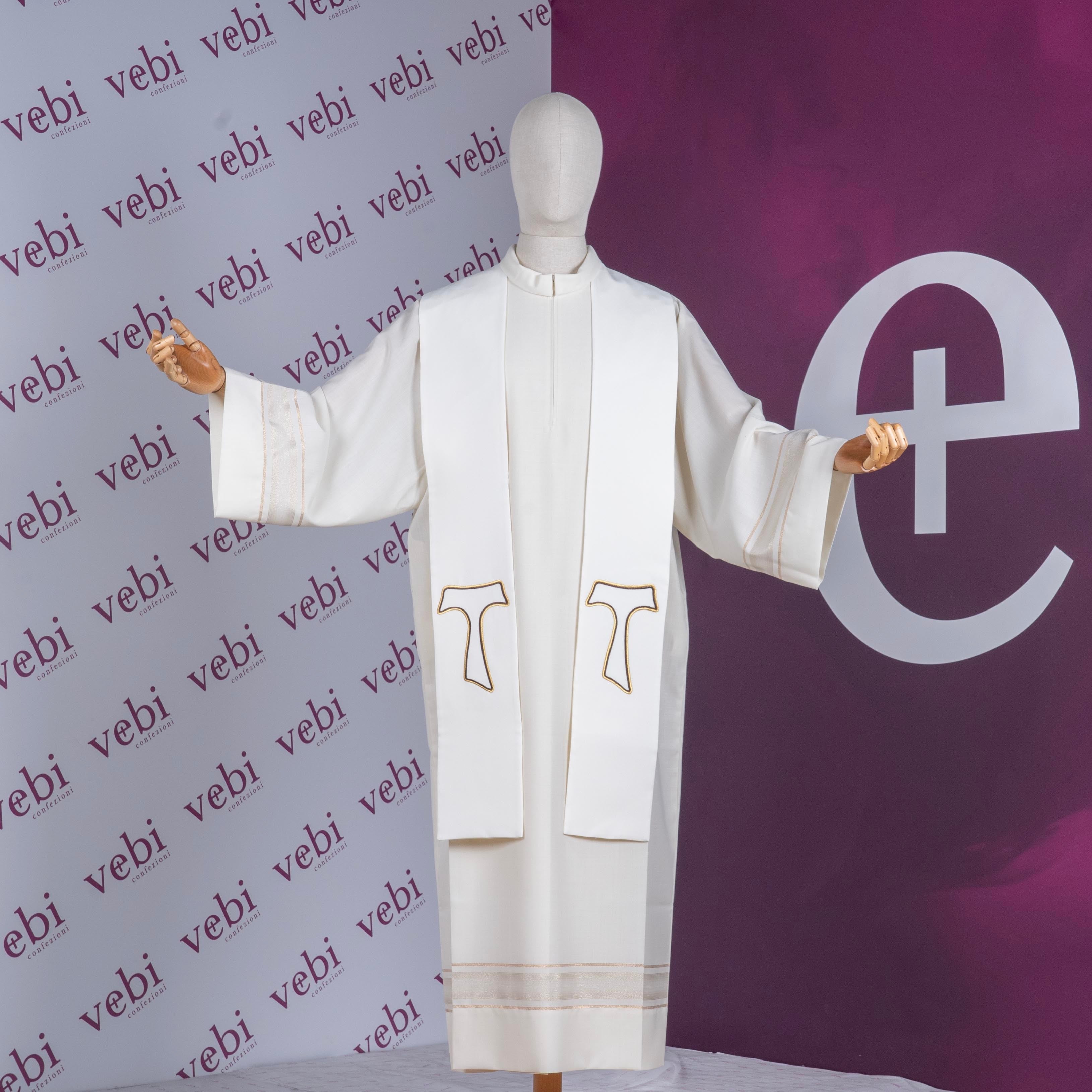 Stola per Sacerdote Ricamo TAU in Poliestere nei (4 colori Liturgici)