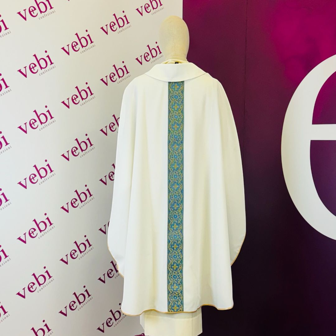 Casula Mariana con Gallone Mosaico Italiano