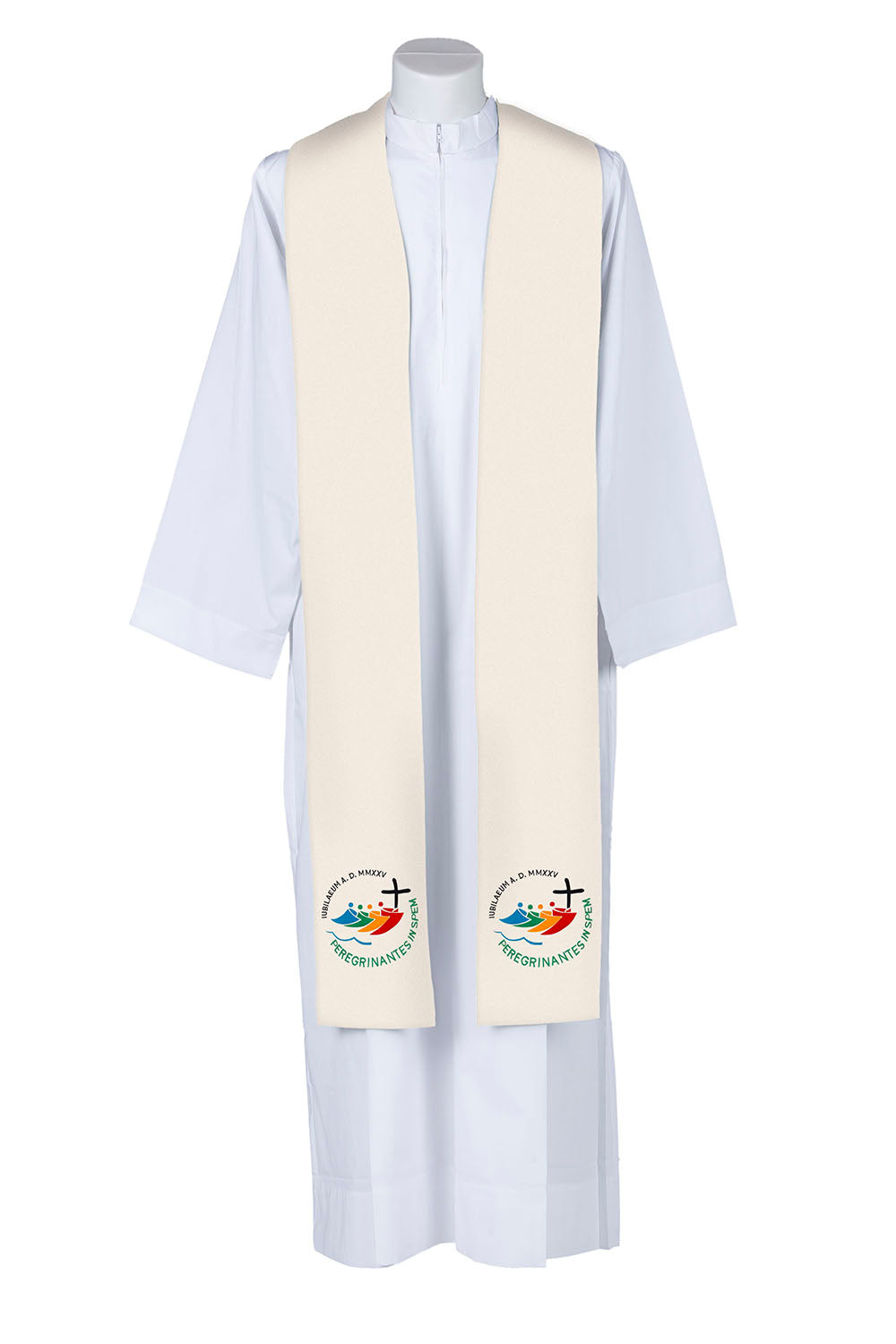 Stola Sacerdotale Ricamo Logo Ufficiale GIUBILEO 2025 (4 colori liturgici)
