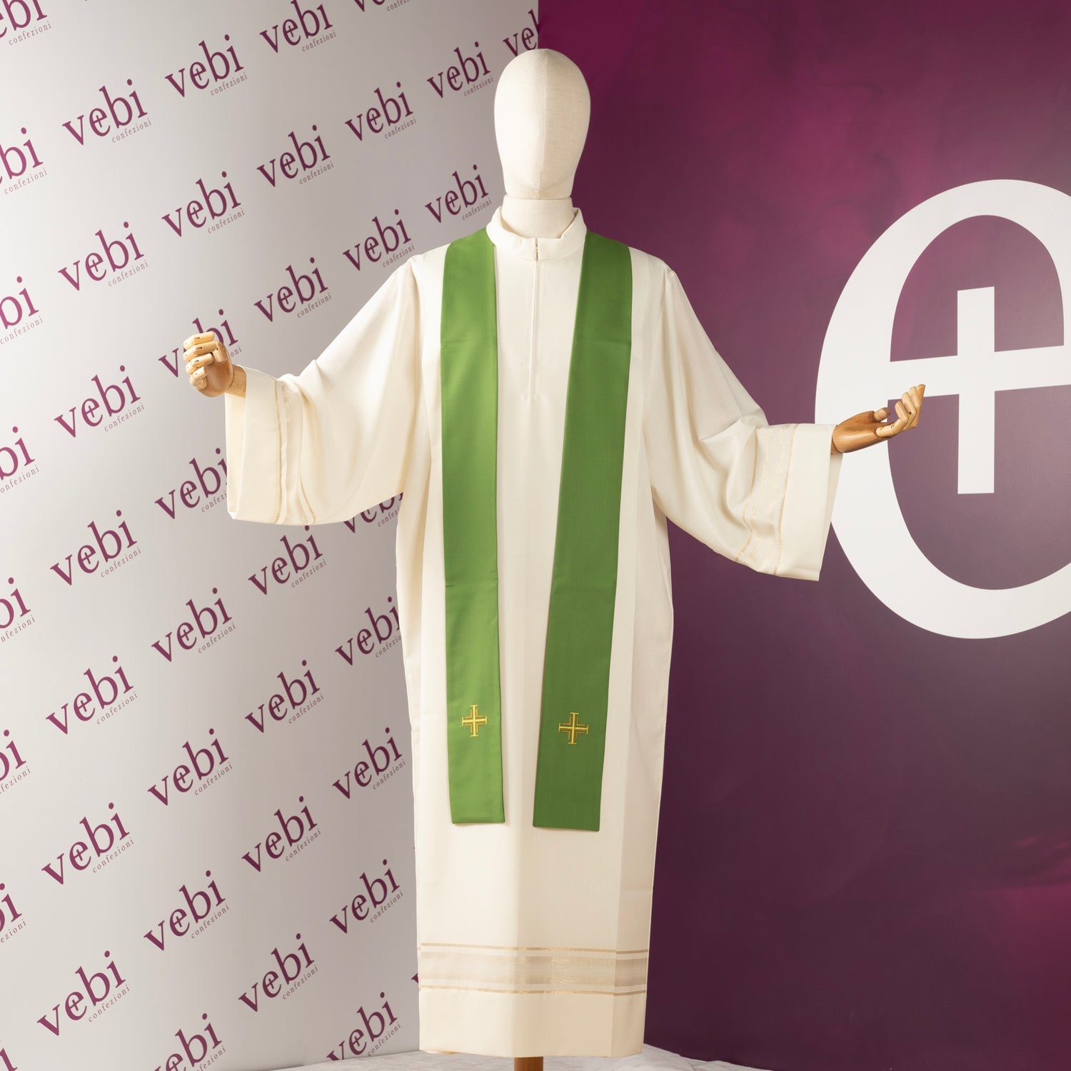 Casula in Lana Ricamo Spiga e Uva  (4 Colori Liturgici)