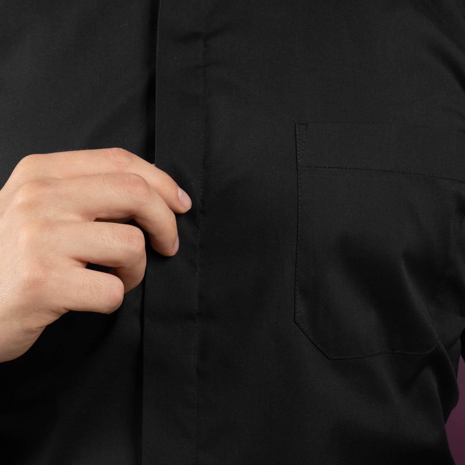 Camicia Sacerdotale Manica Lunga Misto Cotone