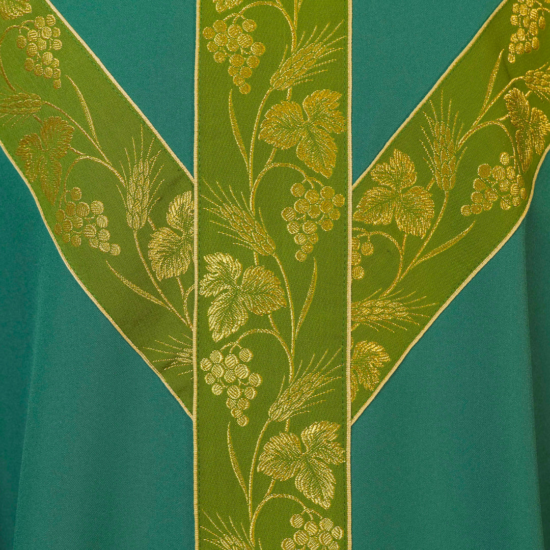 Casula Gallone "Y" Grano ed Uva (Colori Liturgici Disponibili)
