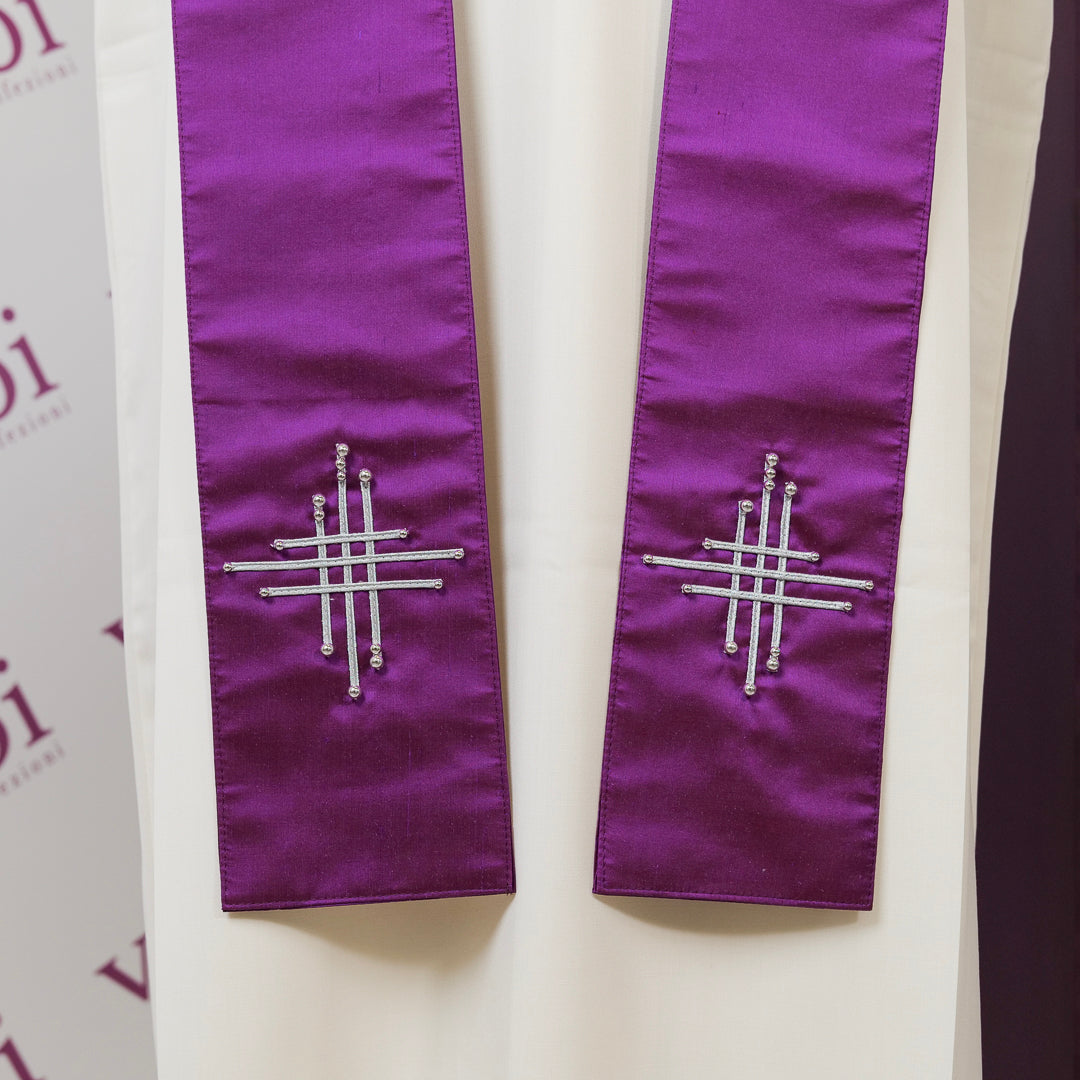 Casula Collo Coreana Stolone TAU (Colori Liturgici Disponibili)