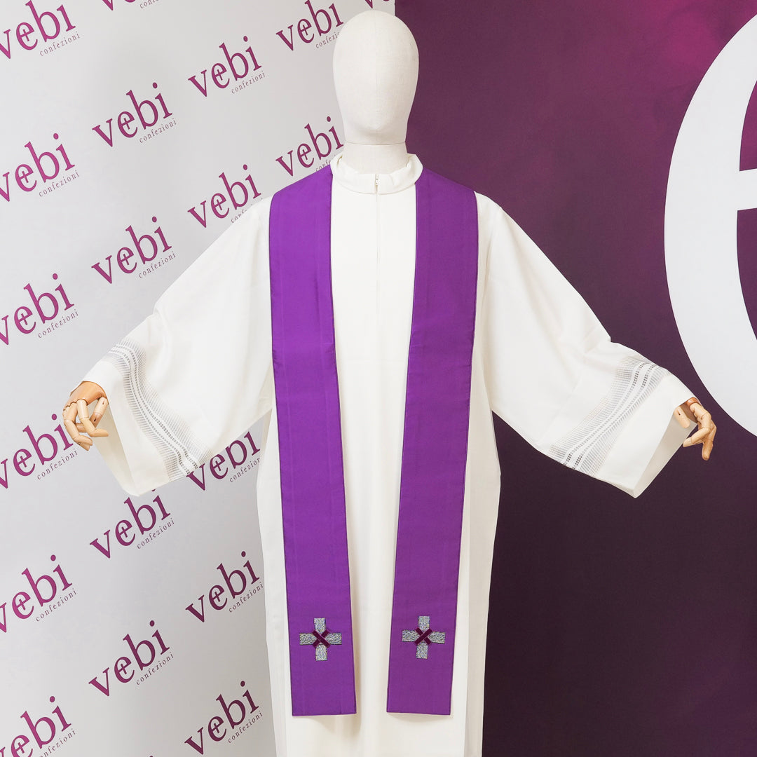 Casula Seta Stolone TAU (Colori Liturgici Disponibili)