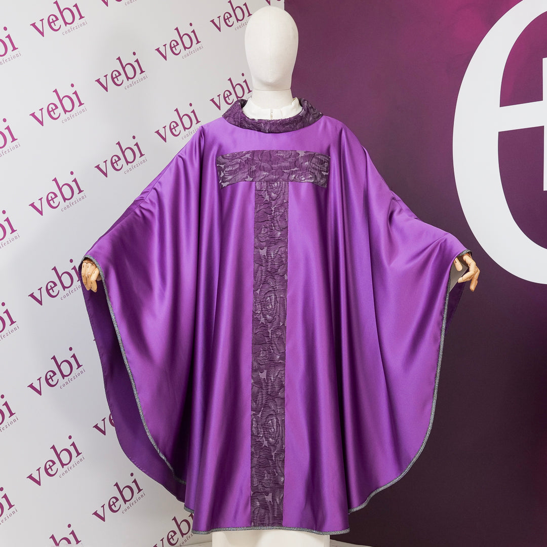 Casula Seta Stolone TAU (Colori Liturgici Disponibili)