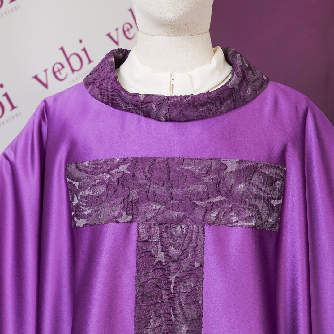 Casula Seta Stolone TAU (Colori Liturgici Disponibili)