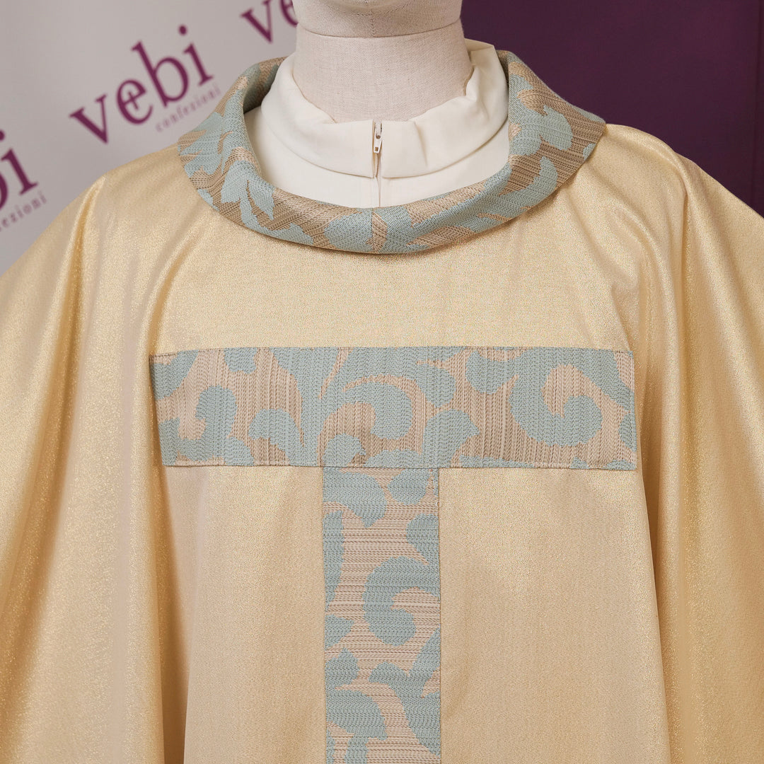 Casula Mariana in Sallia di Lana con Croce TAU