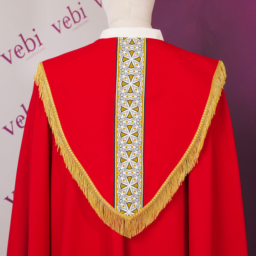 Piviale Poliestere 4 Colori con Stampa a Sublimazione Croci