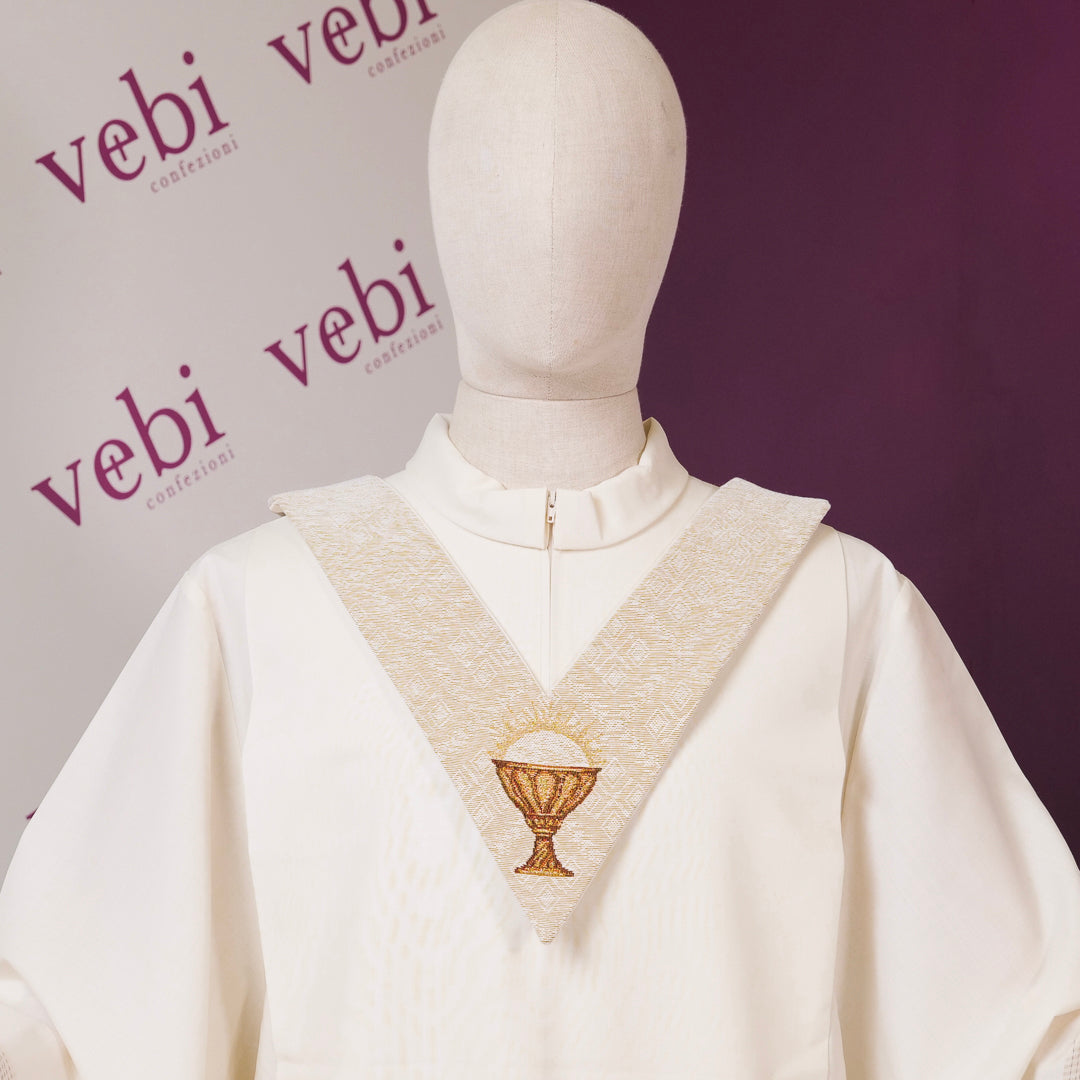Scapolari in misto cotone Calice per ministri straordinari o accoliti (Colori Liturgici Disponibili)