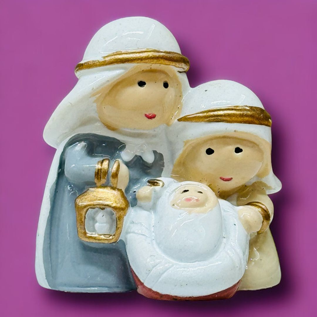 Mini Natività Dipinta a Mano h. 4 cm