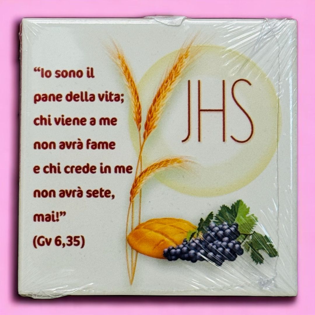 Quadretto in Ceramica con Soggetto Stampato per Sacramenti