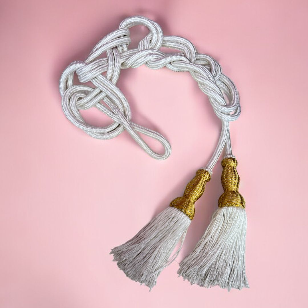 Cingolo Sacerdotale con Fiocchi in Canutiglia (Colori Liturgici Disponibili)