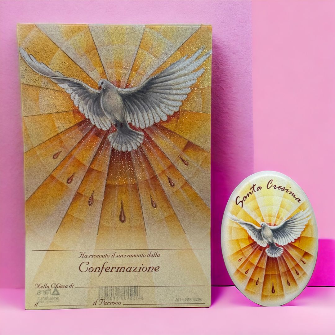 GRAVURZEILE Candela stampata – Pesce Cresima – Candela stampata per Cresima & Comunione – Personalizzata con nome – Regalo per ragazze e ragazzi – Candela pilastro 250/80 mm – Colore: Rosa