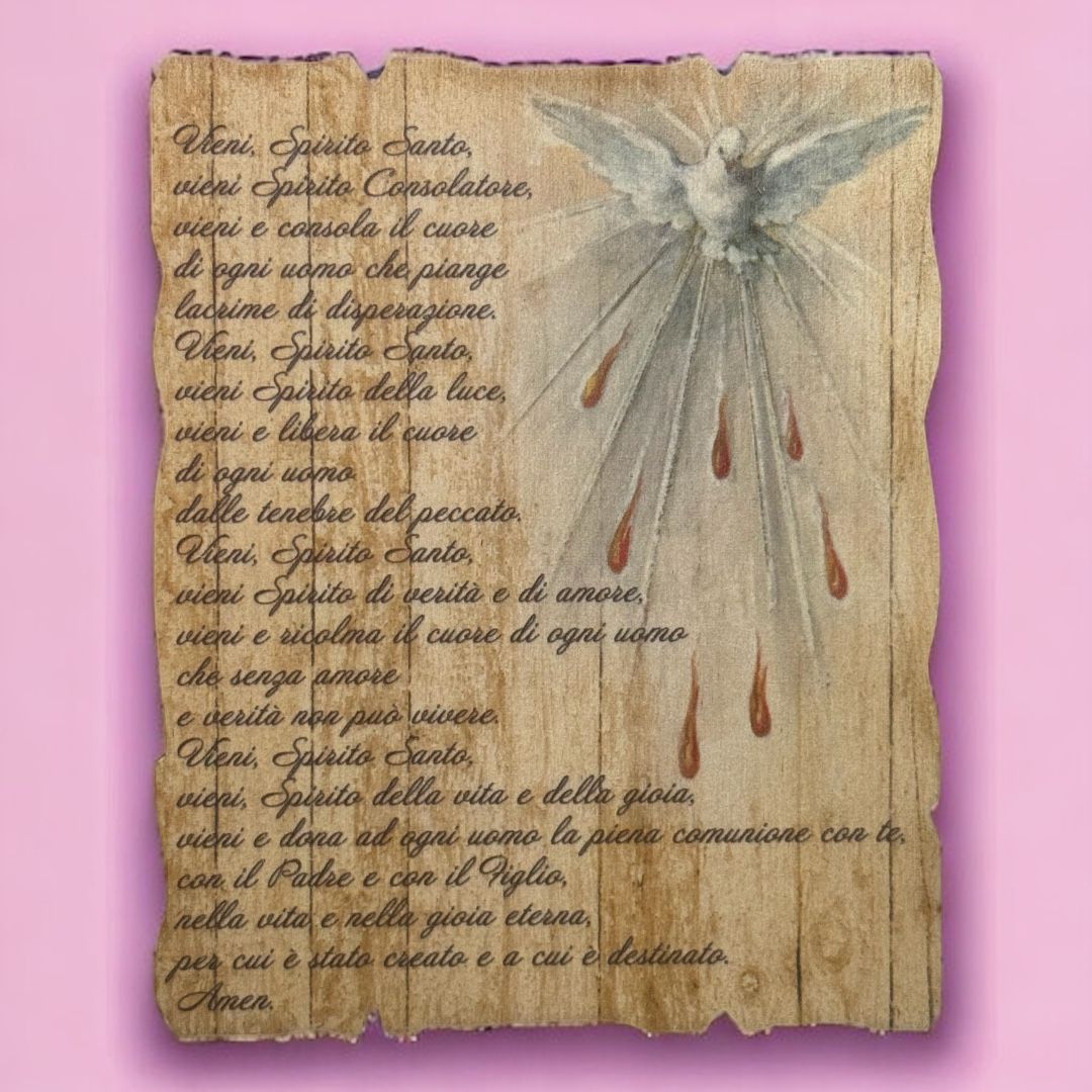Icona Simbolica Spirito Santo Misura 10,5x13 cm