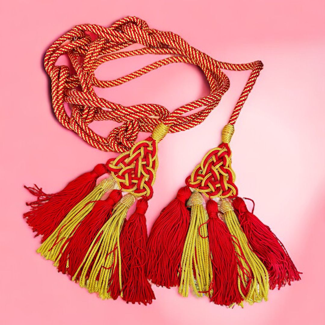 Cingolo Sacerdotale Misto Oro  con Motivo a "battipanni" Nappe Seta e Canutiglia