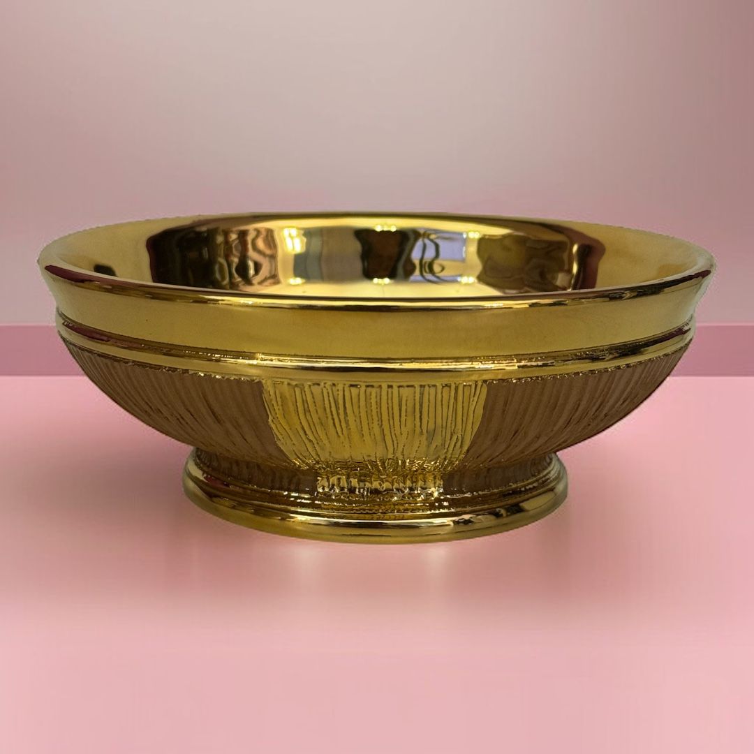 Patena Ceramica Graffiata Oro