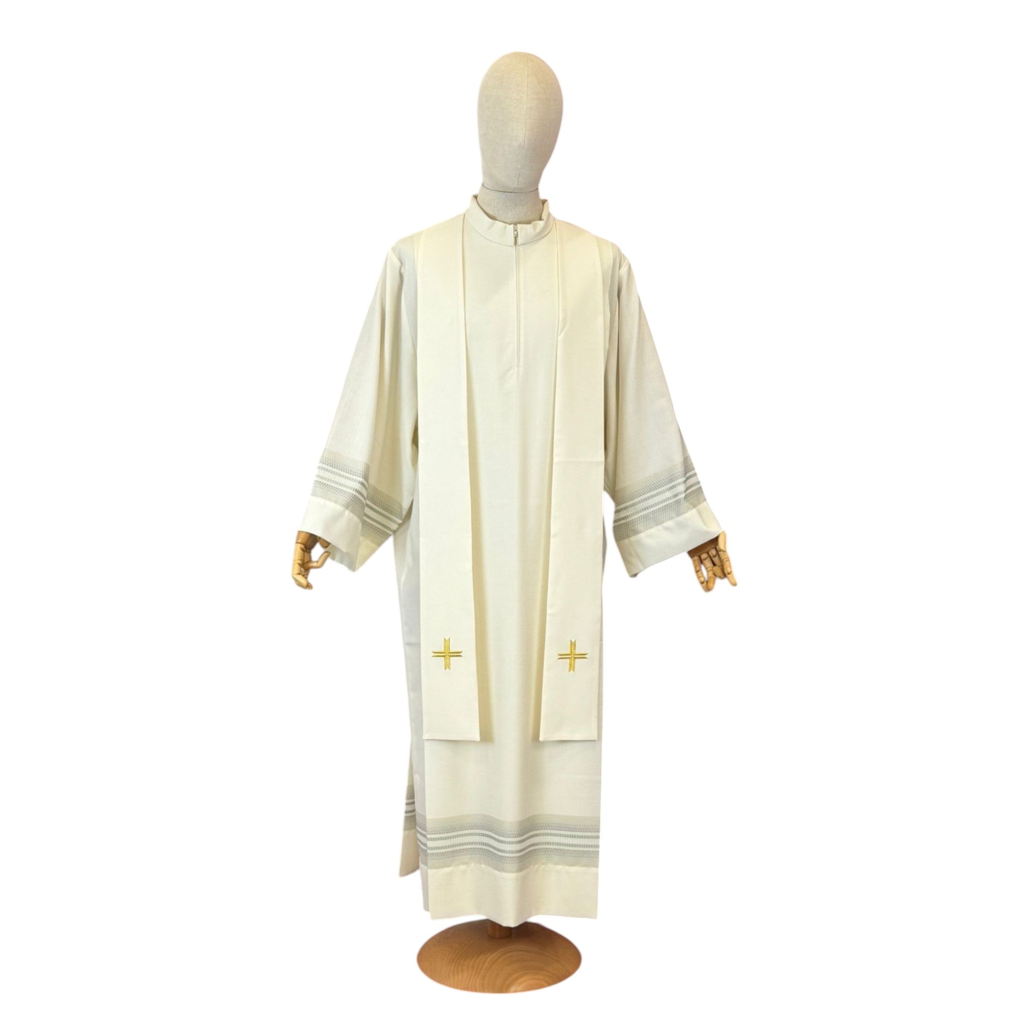 Casula Sacerdotale Spiga e Uva in Oro (Colori Liturgici, Morello e Rosa Disponibili)