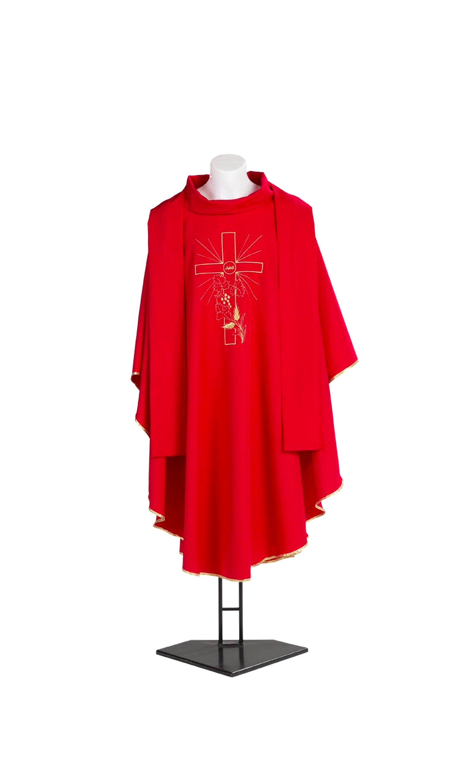 Casula con Croce Oro (Colori Liturgici Disponibili)