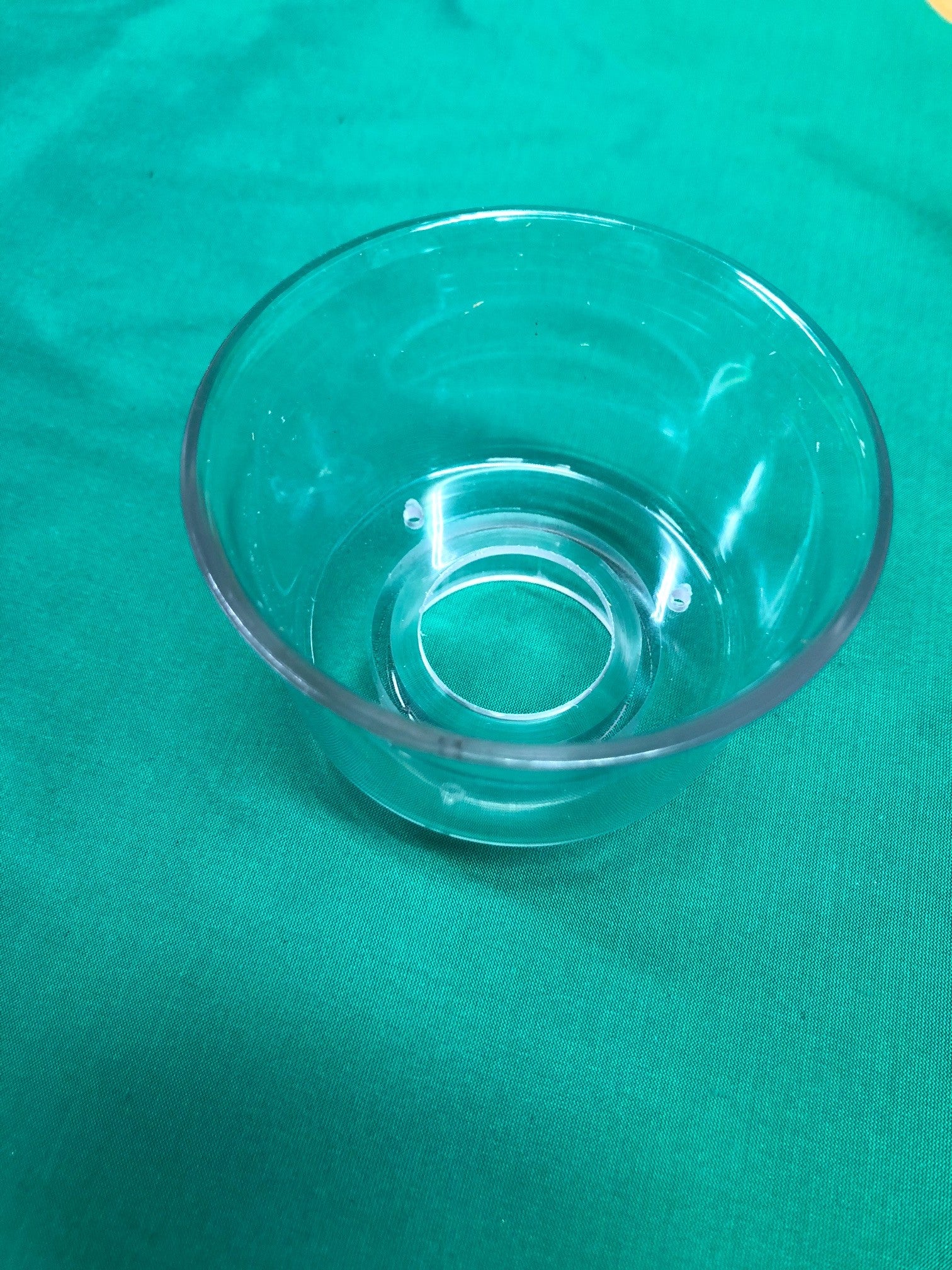 Parafiamma in plexiglass diametro 4 cm.