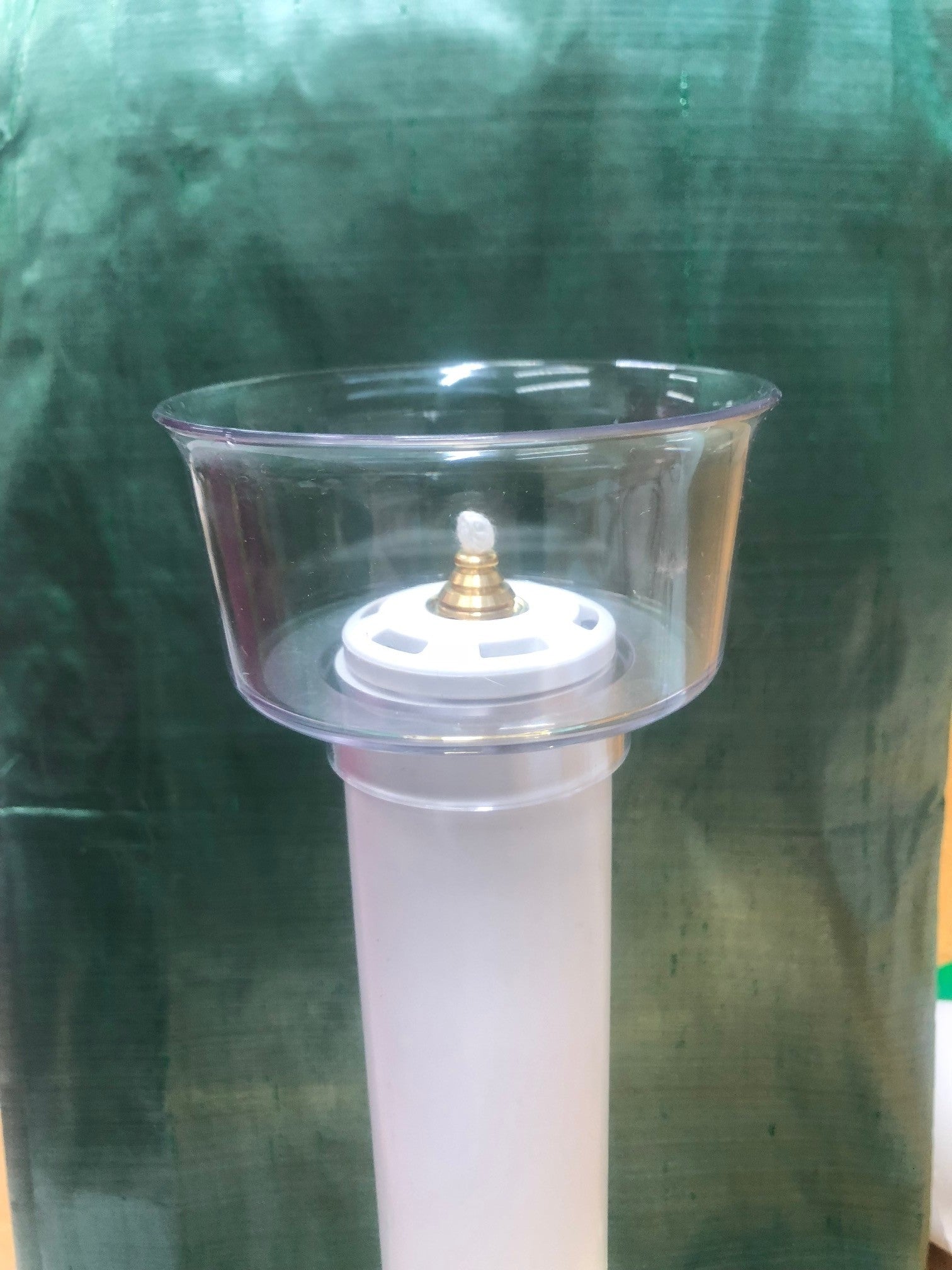 Parafiamma in plexiglass diametro 4 cm.