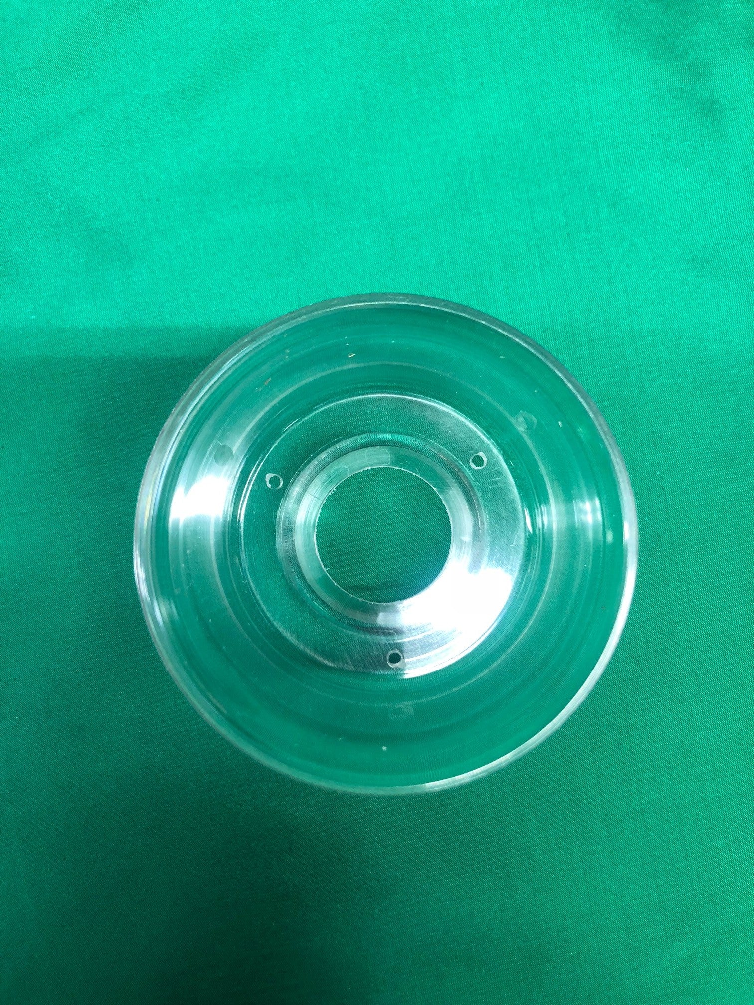 Parafiamma in plexiglass diametro 5 cm.