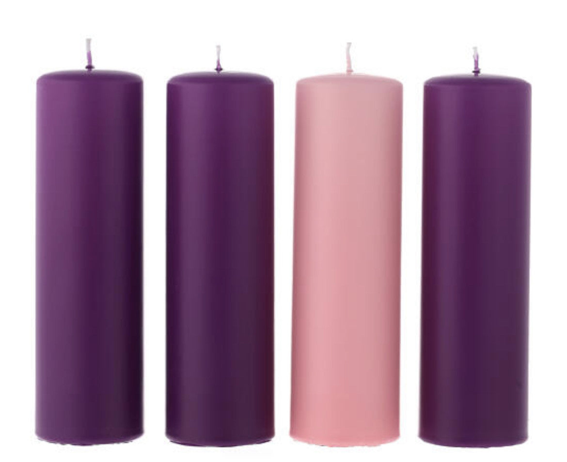 Kit Candele Opache per Avvento 6X20 cm
