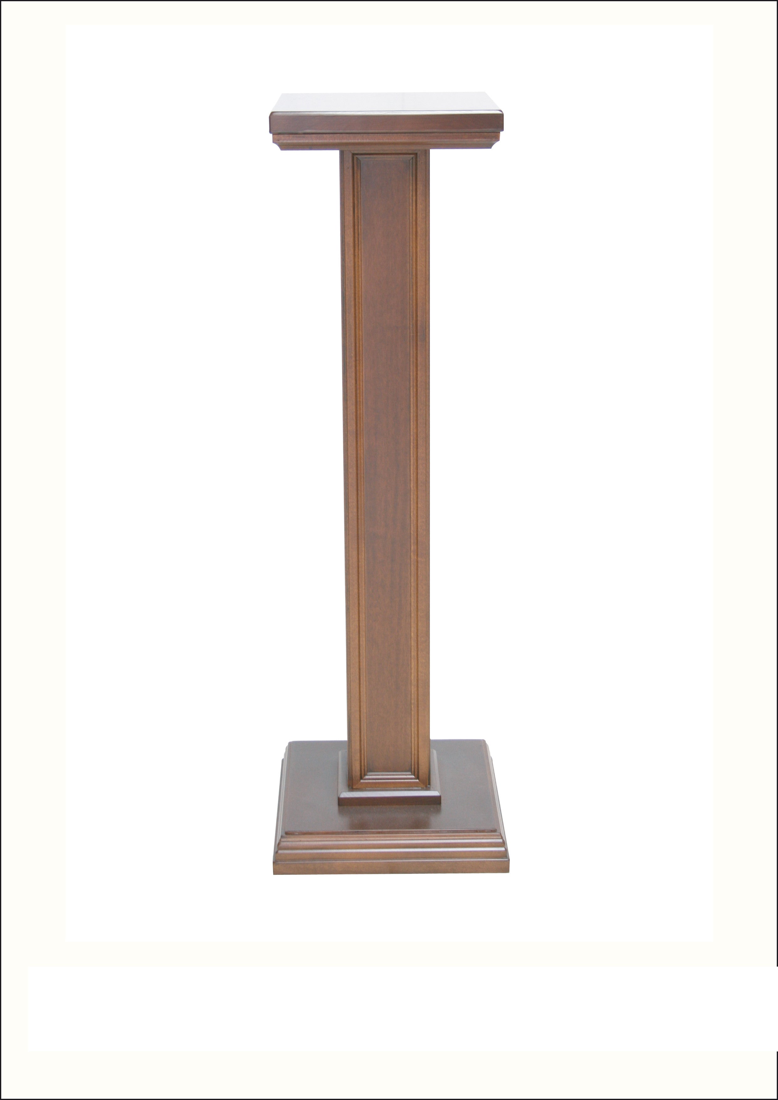 Colonna porta statua in Legno Massello Colore noce