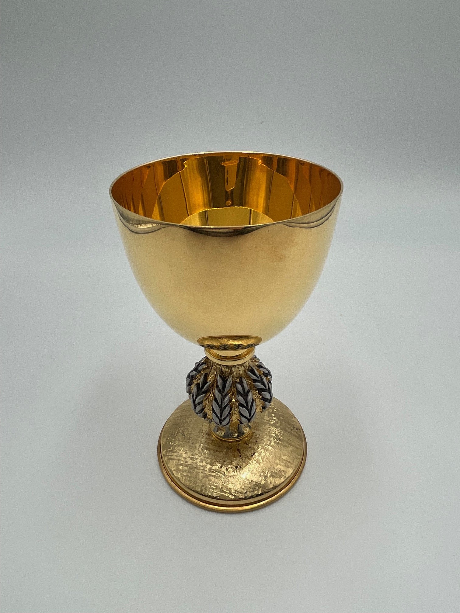 Calice oro con nodo spighe