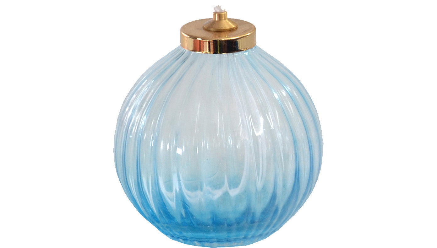 Lampada in vetro piccola per cera liquida (Altezza cm. 9x 8,5)