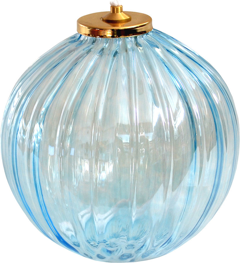 Lampada in vetro media colorata per cera liquida (Altezza 12 x 11 cm)