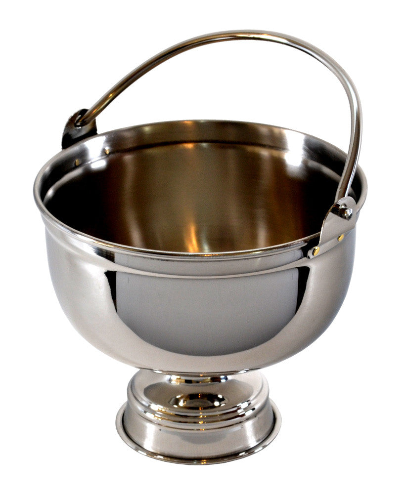 Secchiello per acqua Santa nikelato