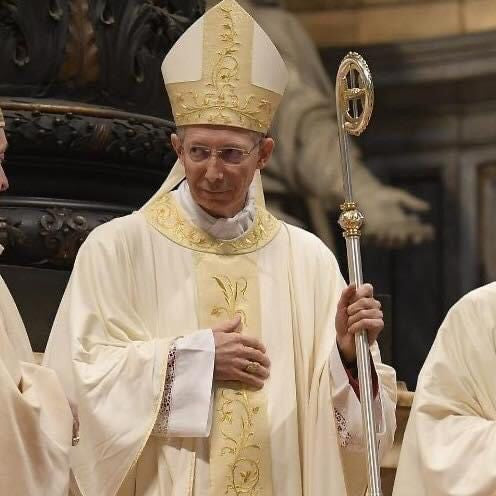 Casula Solenne Marini Ricamo Floreale Oro (Disp. 4 Colori Liturgici e Mariana)
