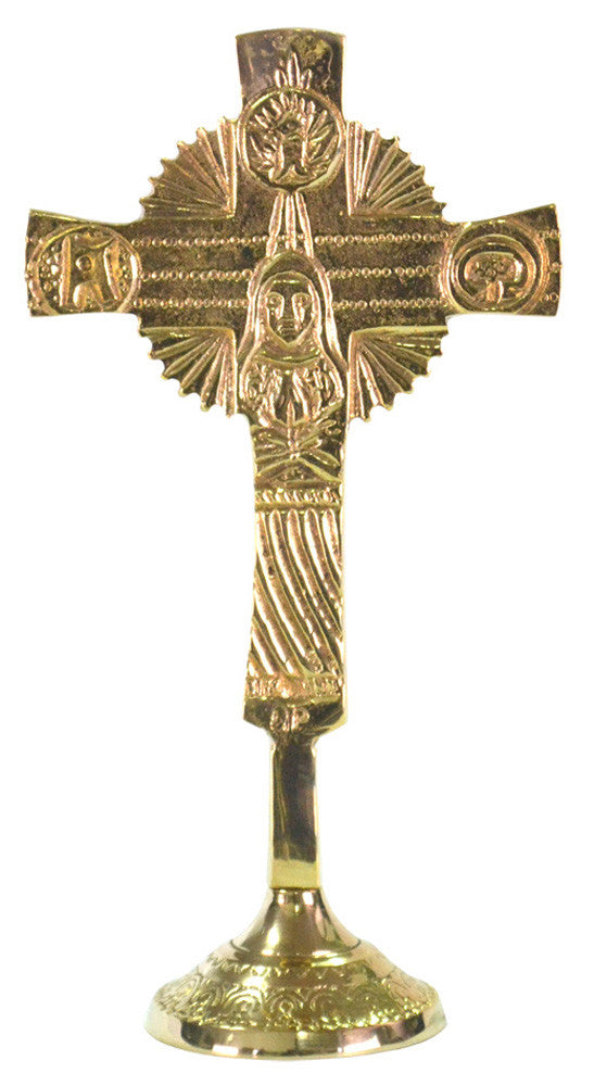 crocifisso in Ottone 21 cm