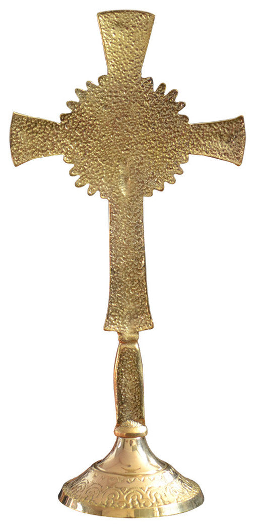 Crocifisso in ottone (con Evangelisti e Vergine Maria)