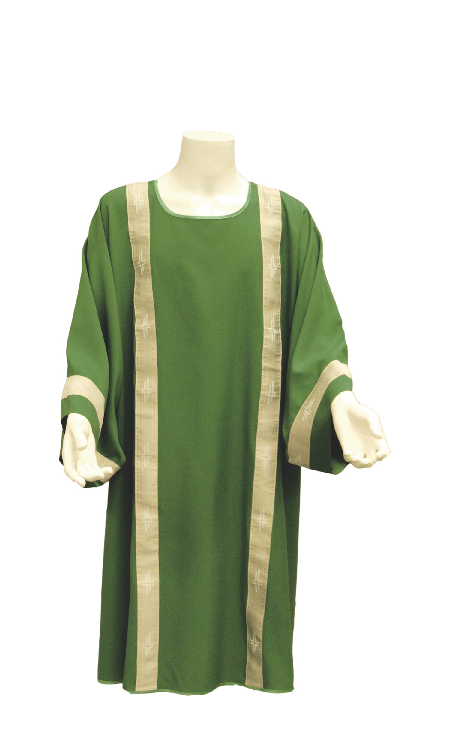 Dalmatica con Collo Coreana e Bordatura (Colori Liturgici Disponibili)