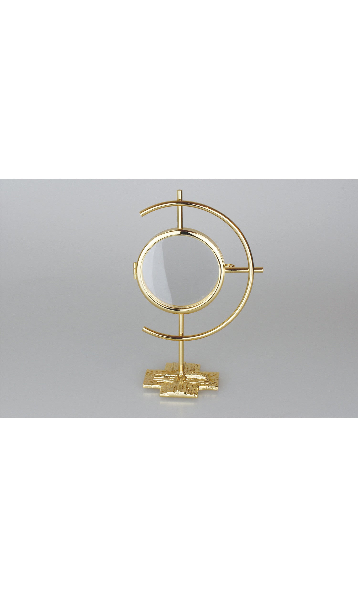 Teca "Pax" per esposizione dell' Ostia con Base a Croce