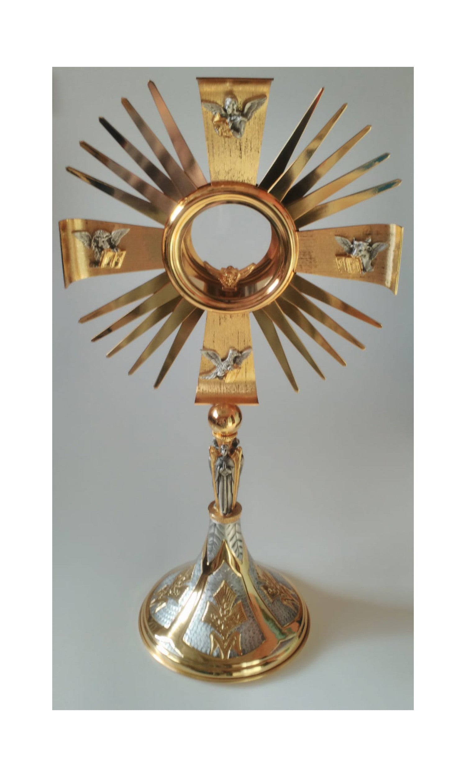 Ostensorio Quattro Evangelisti Bicolore Altezza 55 cm