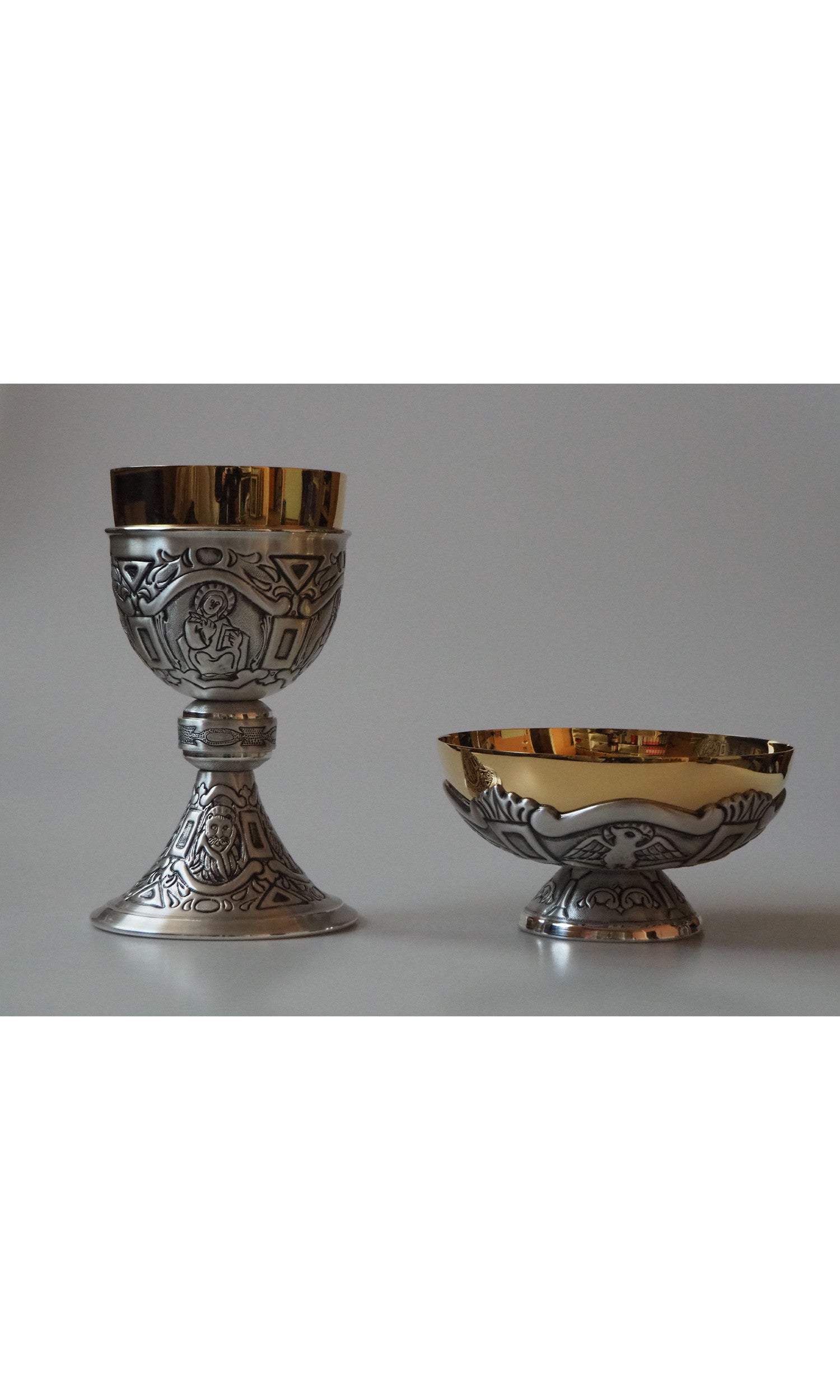 piatto offertoriale Quattro Evangelisti in Argento e Oro