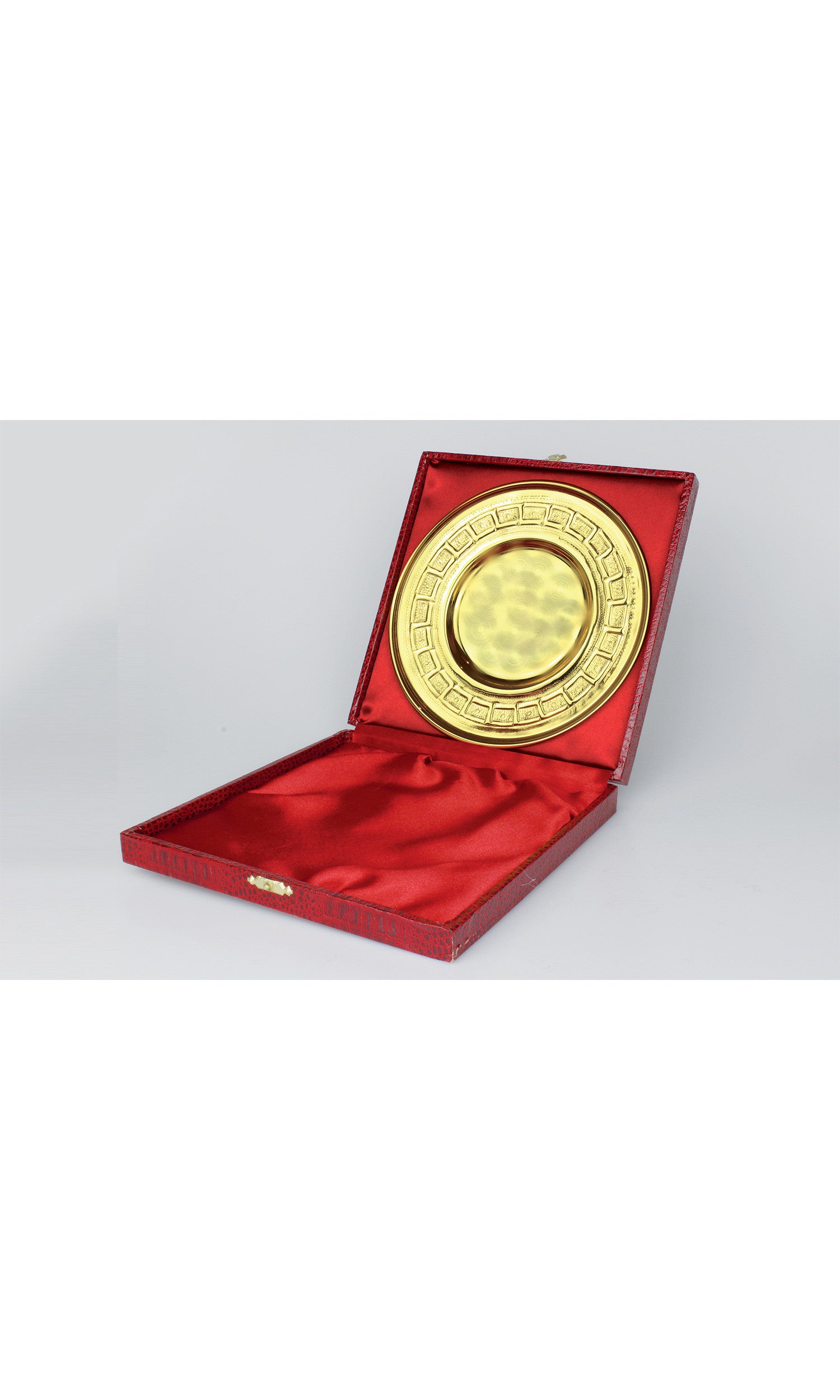 Patena "Greca" in Bronzo fuso Colore Oro Diametro 17 cm