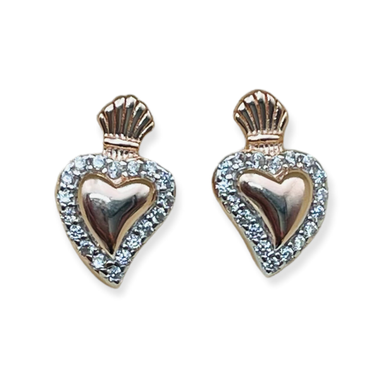Orecchini in argento Sacro Cuore
