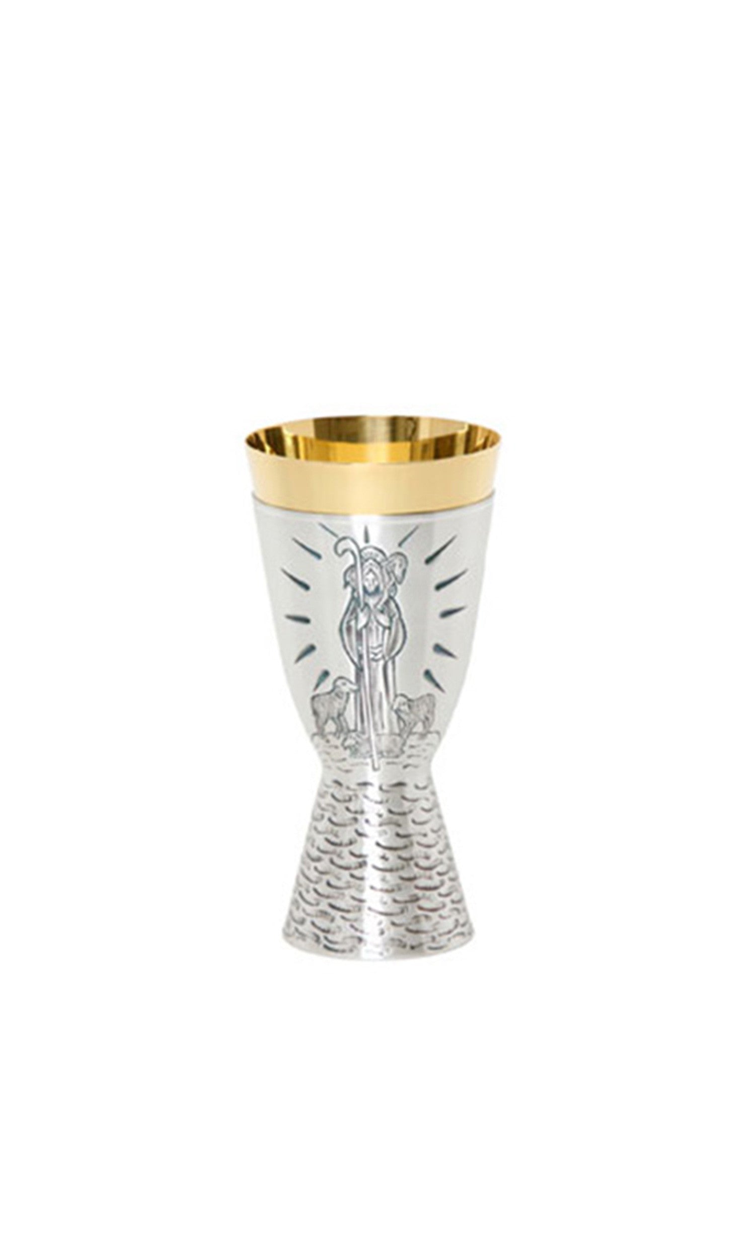 Calice Buon Pastore dal design originale Colore Argento cesellato